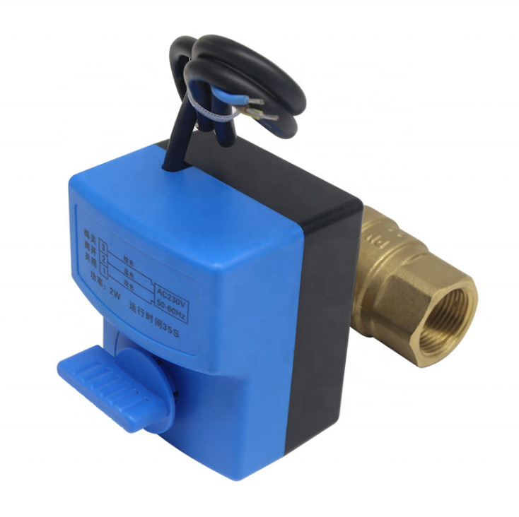 Cheap Manual Electric Motorized Ball Valve Air Compressor Micro Three Wire Two Way wholesale