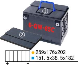 Cheap Plastic Battery Mould For 6-QW-65C PP Automobile battery wholesale