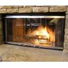 Tempered Glass Panel Fireplace Glass Door for sale