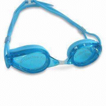 Cheap Racing Goggles, Comes in Aqua Blue, Made of Durable Silicone wholesale