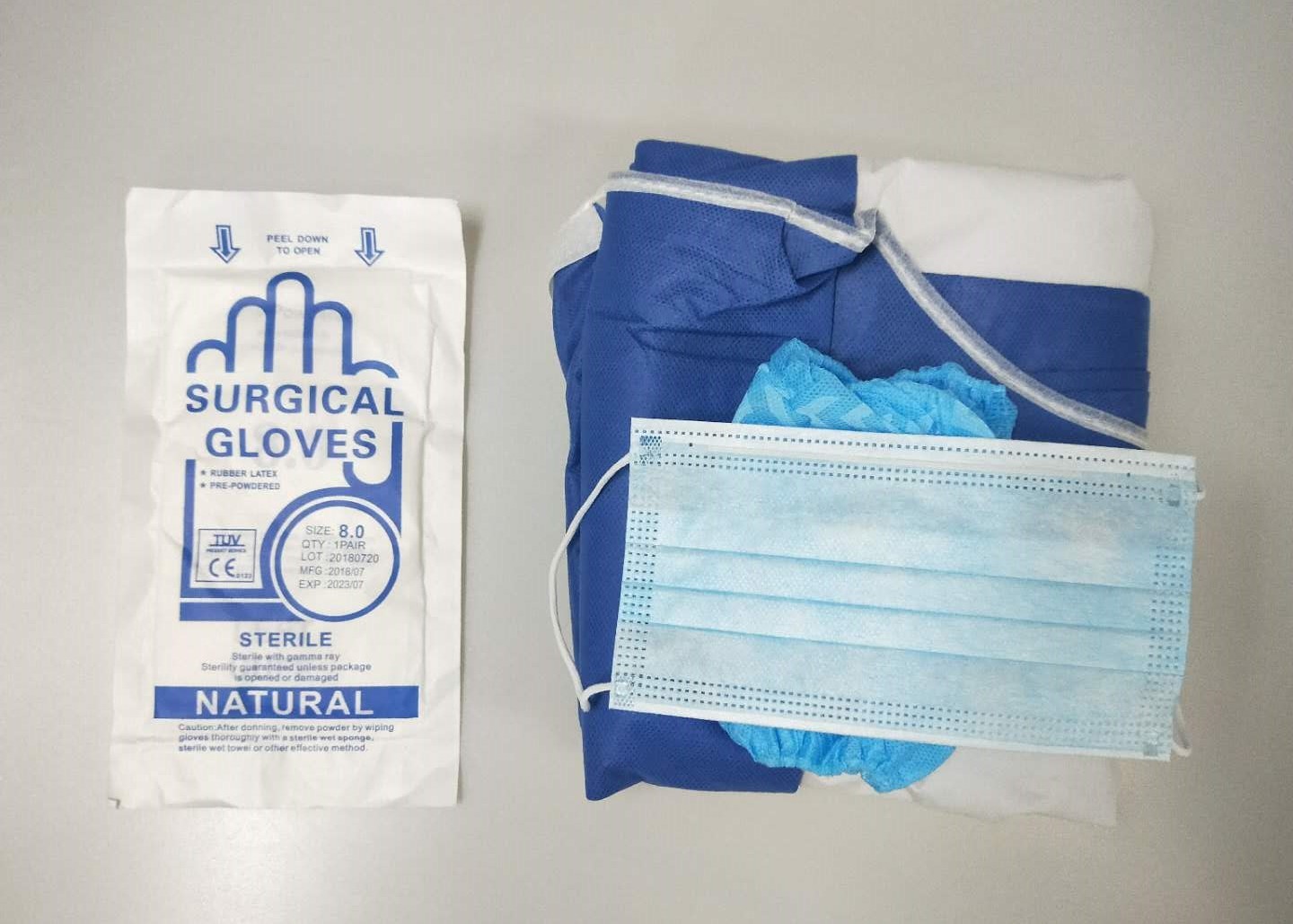 Cheap Doctor 	Sterile Surgical Packs , Surgeon Gown Pack with Face Mask wholesale