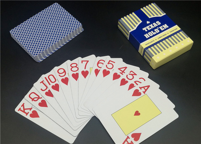 China 0.3 0.32mm Thickness Matt Varnish Casino Playing Cards Full color Plastic Material on sale