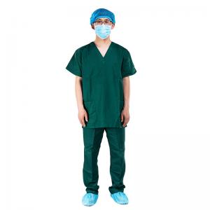 Cheap Hospital Operating Room Short Sleeve Unisex Medical Scrub Suits wholesale