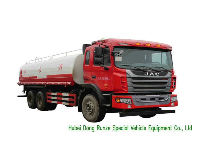 China JAC 6x4 Water Liquid Tank Truck With PTO Water Pump 20000 - 25000Litres on sale