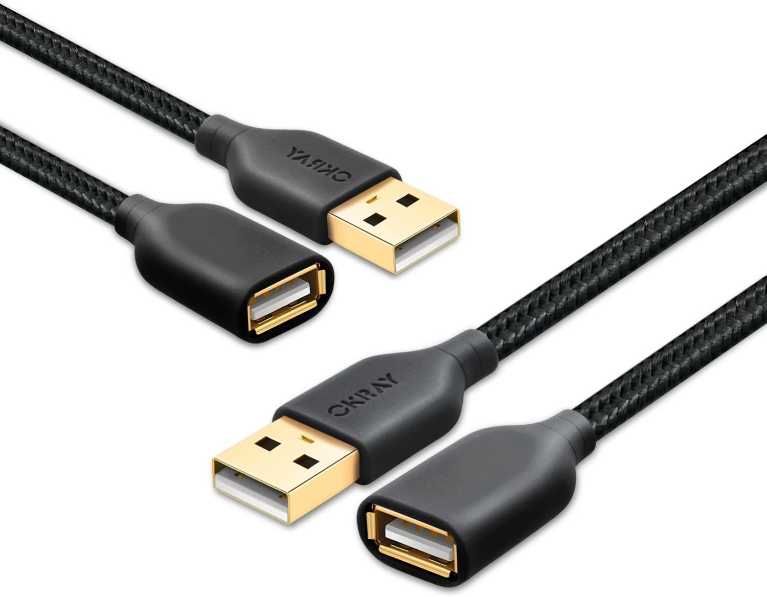 USB 3.0 Extension Straight USB Cable Type A Male To Female Durable Braided Material for sale