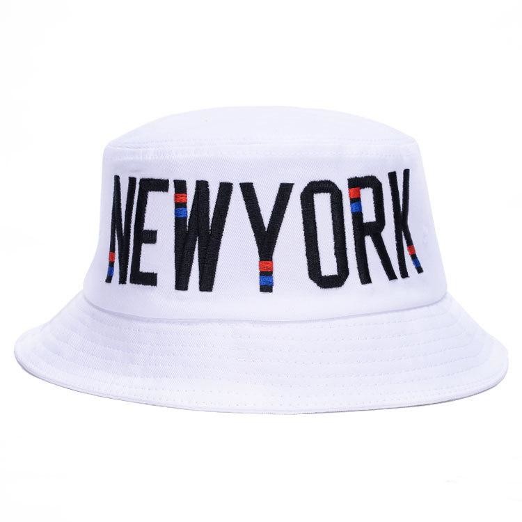 Cheap Embroidery New York Style Fisherman Bucket Hat 100% Polyester Fabric wholesale