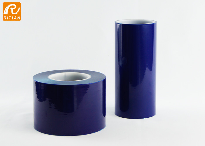 Polyethene Window Glass Protective Film Blue 50 Micron Sunblock Adhesive for sale