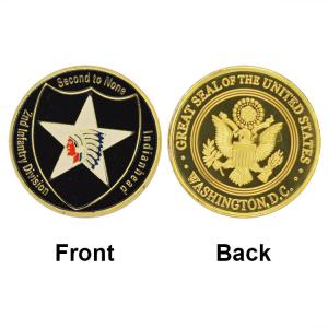 China Factory Price 999.9 Gold Plated Coin U.S. Department Of The ARMY Challenge Coin Commemorative Custom Coin on sale