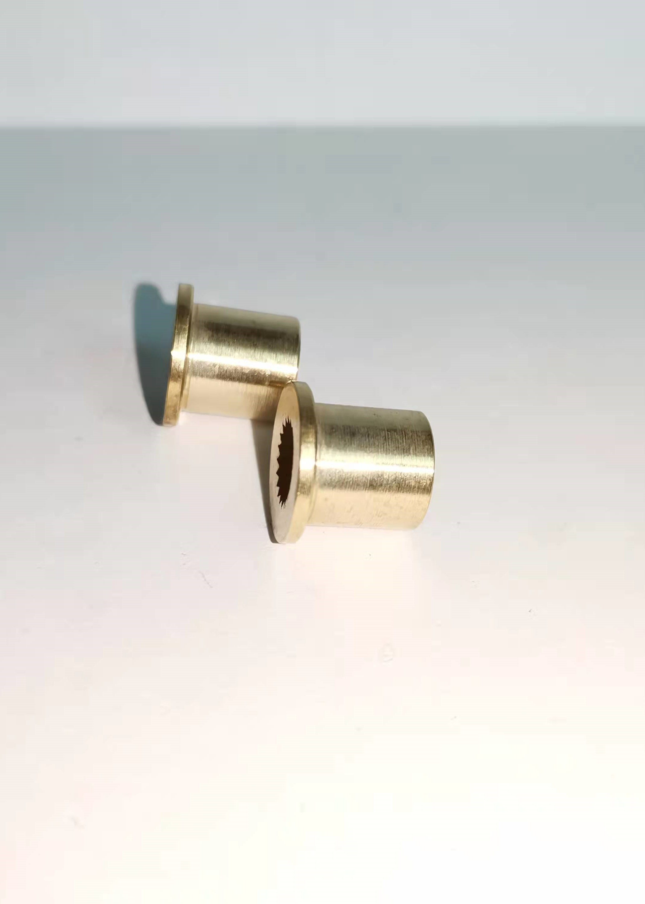 Buy cheap No Deformation D17mm Metal Machining Parts Valve Sleeve Copper from wholesalers
