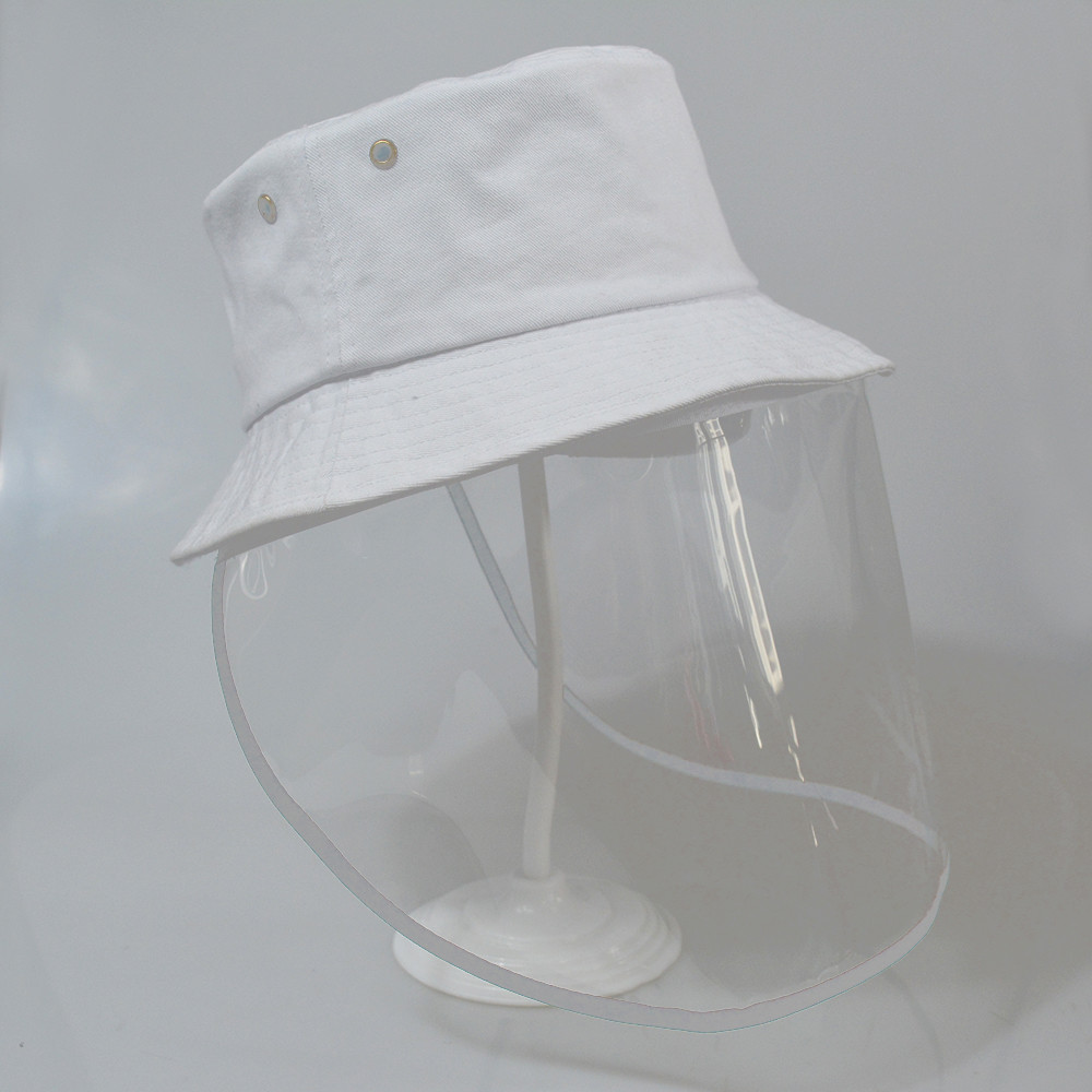 Cheap Common Bucket Hat With Cover Face With Detachable Tpu Transparent Anti Virus Hat wholesale