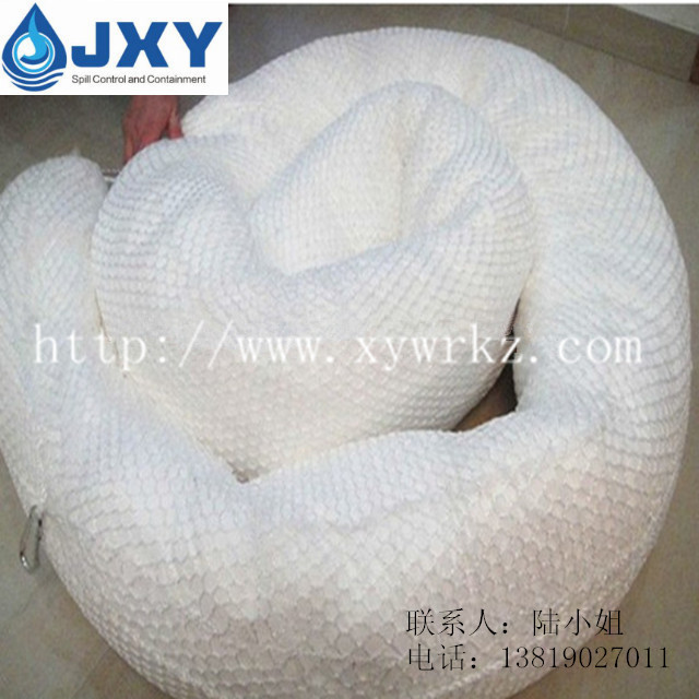 China 100% PP White Oil Absorbent Boom For Oil Spill Clean-up on sale