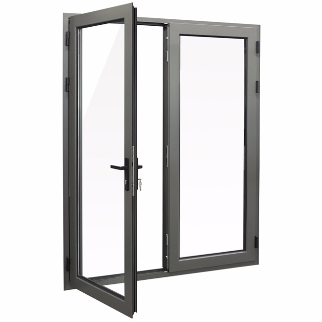 Cheap ODM Aluminium Casement Doors Vertical Opening With Corner Code Connection wholesale