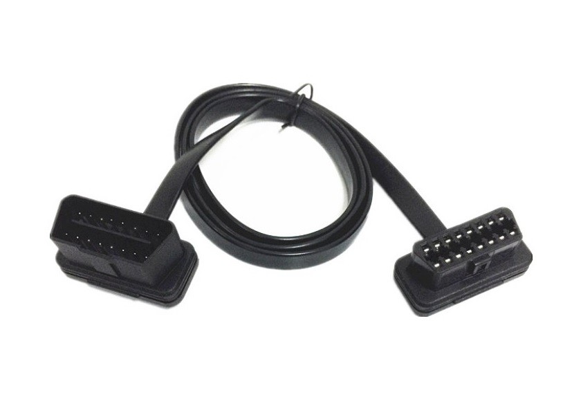 Cheap J1962 OBDII Obd2 16 Pin Male To Female Extension Cable Flat And Thin Shape wholesale