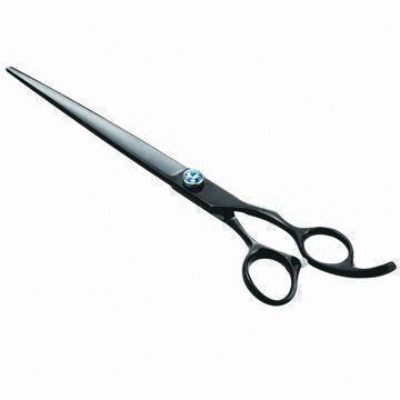 Cheap Pet grooming scissor, SUS440C stainless steel, convex edge blade, 59 to 61HRC hardness wholesale