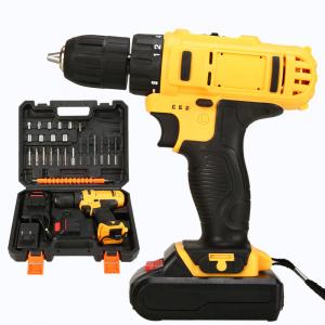 China 36V Household Power Drill Drivers , Cordless Drill Driver Set 24 Pcs For Wood Metal on sale