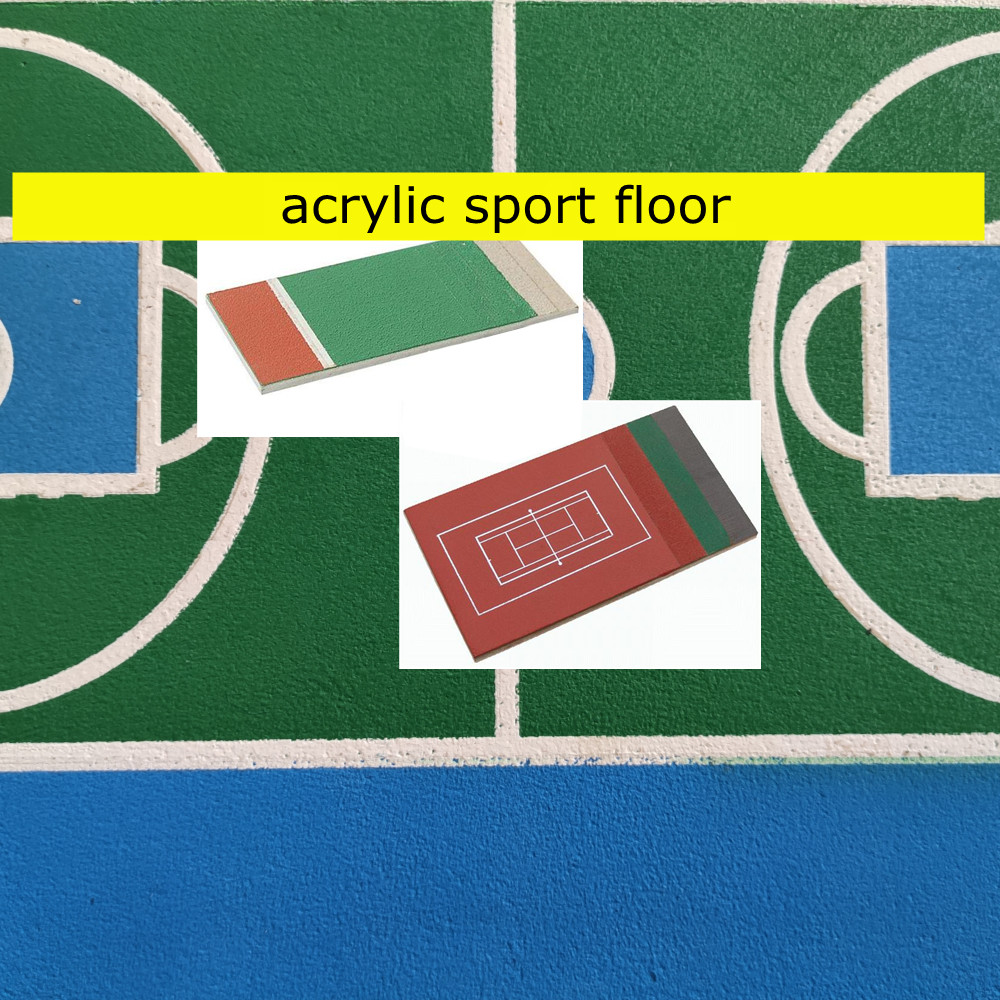 Cheap Anti Corrosion Waterproof Acrylic Tennis Court Color Customized wholesale