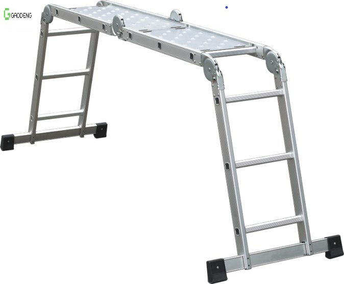 Cheap Multifunctional Hinged Aluminum Ladder Steps Folding wholesale