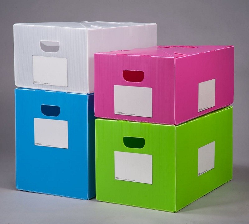 Cheap Polypropylene pp Corrugated Plastic Foldable Moving Box Plastic handle corrugated paper packing box wholesale