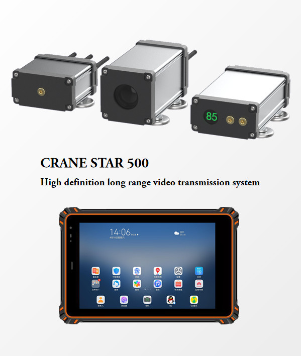 China CRANTSTAR 500 Tower Crane zoom camera wireless long range video monitor system hook advisor on sale