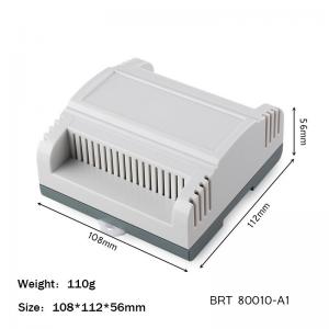 Cheap 108*112*56mm Din Rail Enclosure For Electronic Diy Fireproof Plastic Housing Distribution Box wholesale