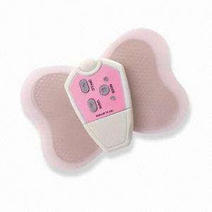 Cheap Butterfly-shaped Electronic Muscle Massage and Stimulator with Silicone Gel Pad wholesale