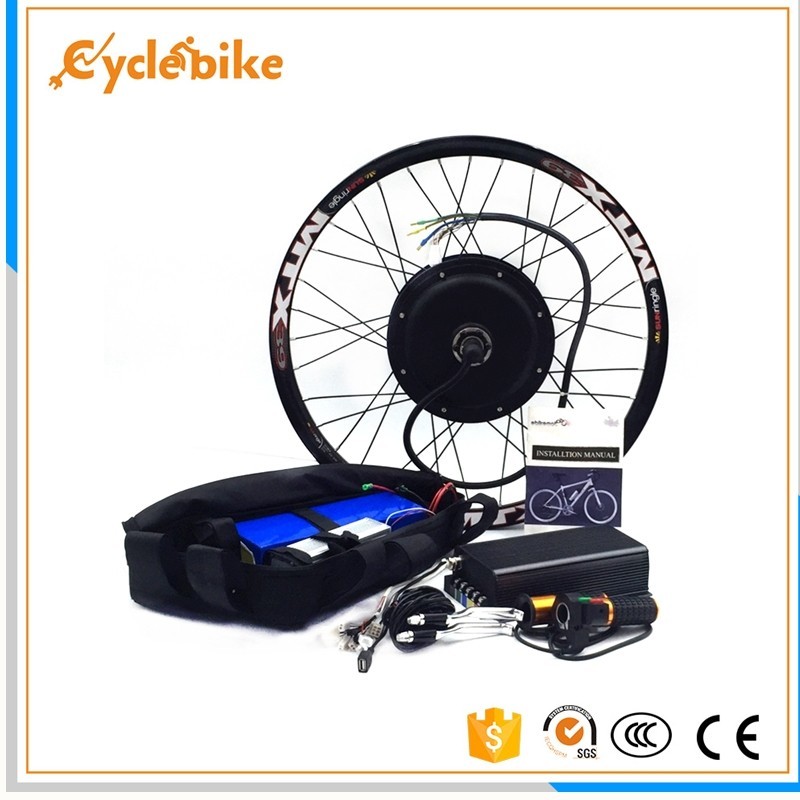 Brushless Motor 2500w Electric Mountain Bike Kit , Electric Conversion Kits For Bicycles