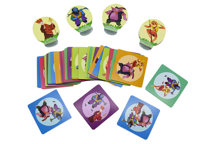 China 2 Player Board Card Games Children Playing Gloss 300gsm C2S paper Material Colored on sale