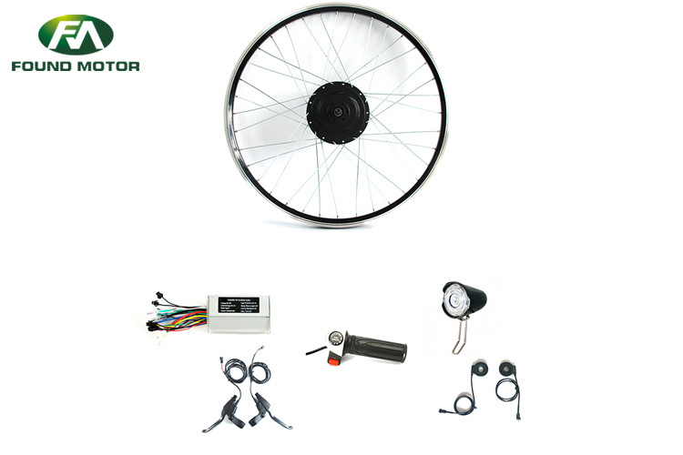 China Front/Rear Wheel 48V 500W Brushless Hub Motor Ebike Kit Electric Bike Conversion Kit on sale