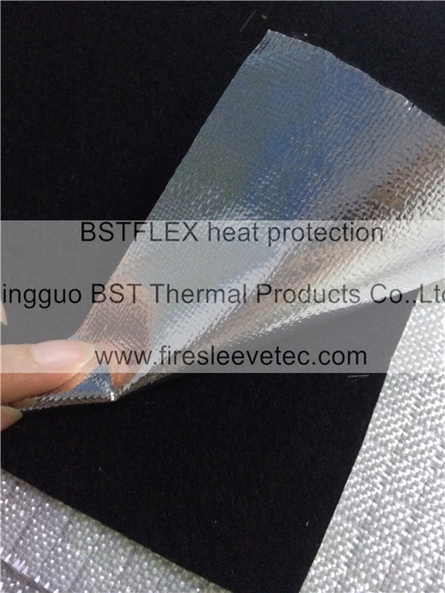 Aluminum Carbonized Felt heat shield blanket for sale