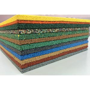 Cheap 51% Elongation No Cracking Playground Rubber Play Tiles wholesale