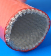 China Silicone resin sleeve with fiberglass coated for sale