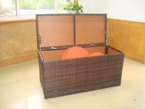 China WF-0954 outdoor rattan storage box waterproof UV resistent on sale