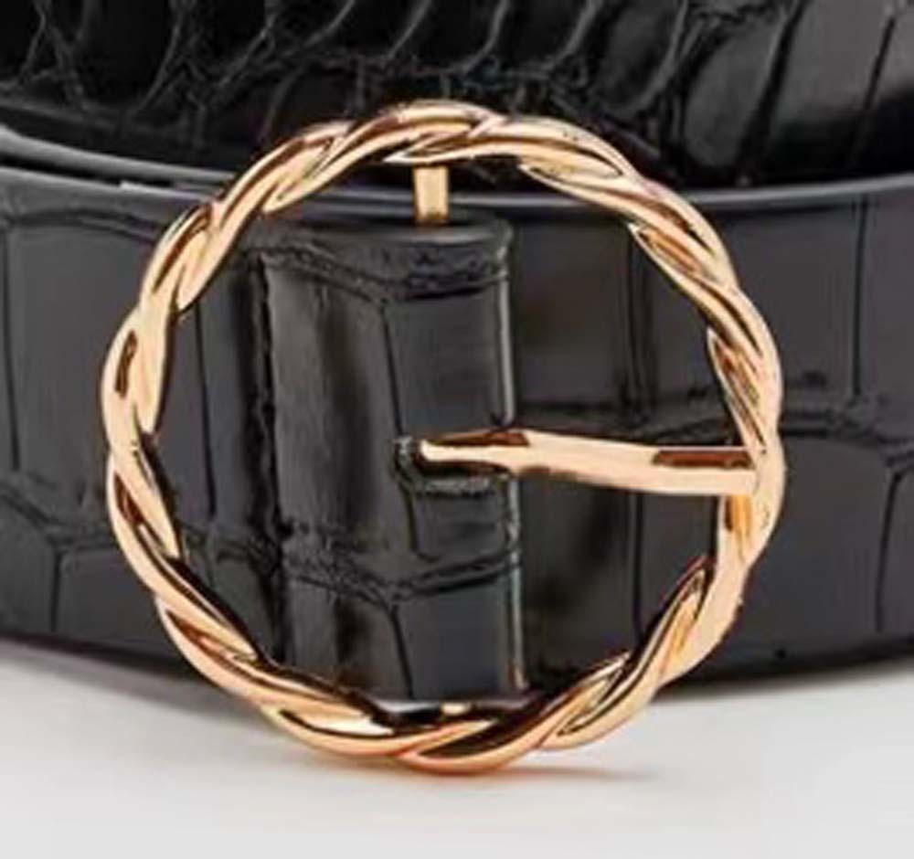 Cheap Circle Chain Pin Buckle Double O Ring Metal Accessories For Ladies Belt Shoes Bags Garments wholesale
