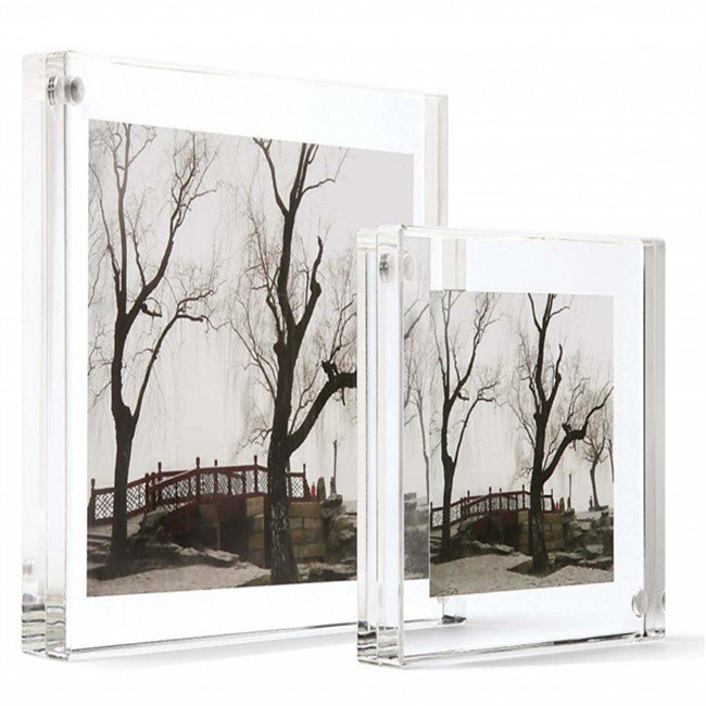 Cheap Clear Perspex 4x6'' Acrylic Magnetic Picture Frame Home Dept wholesale