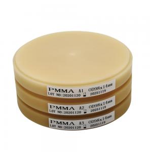 Cheap Lab Material Dental Pmma Block Monolayer PMMA Disc wholesale