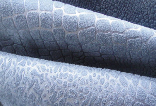 China Embossed Satin Suede fabric for sofa on sale