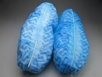 Cheap SPP Disposable Shoe Covers In Blue , Waterproof Disposable Boot Covers wholesale