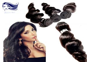 China Free Shedding  Human Brazilian Hair Extensions Natural Double / Strong Weft on sale