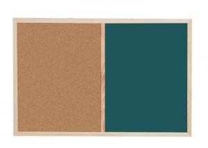 Cheap Wood Framed Combination Cork Board Customized Color Eco - Friendly wholesale