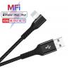 90 Degree USB Lightning Charging Cable Sync Data PD 18W Charging for sale