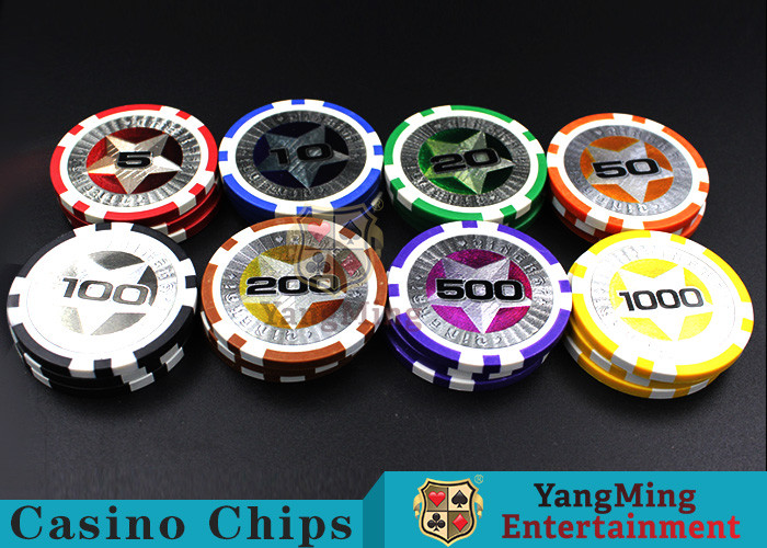 Cheap 12g 3.5mm Thickness Clay Laser Poker Chips Strong And Difficult To Deformation wholesale