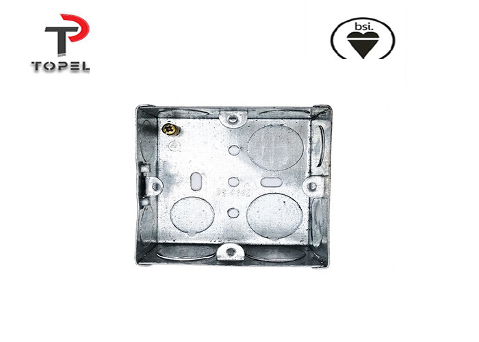 China Galvanized Steel Electrical Boxes And Covers Single Gang on sale