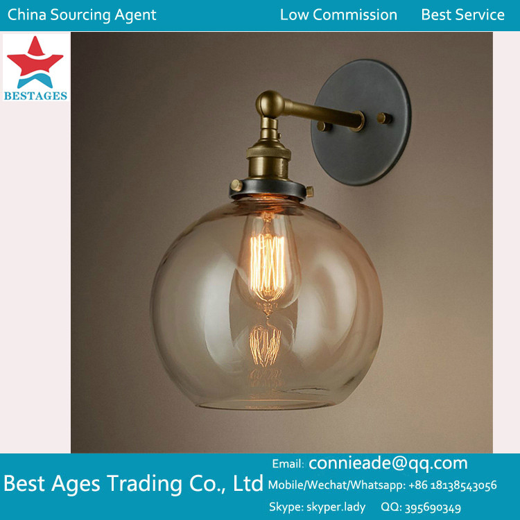 Cheap Antique Classic Industrial DIY Metal Ceiling Lamp Light Glass Pendant Lighting wholesale