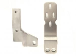 Cheap Brushing Finish Sheet Metal Stamping Parts Stainless Steel Support Brackets wholesale