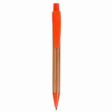 Cheap Eco Bamboo Ballpoint Pen, Customized Barrels and Trim Colors are Accepted wholesale