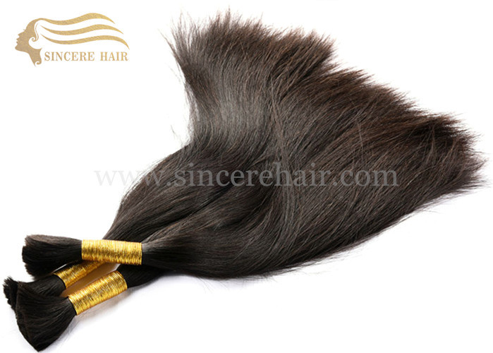 China Hot Sell 22 Inch Natural Straight Brazilian Virgin Human Hair Bulk Extensions for sale on sale