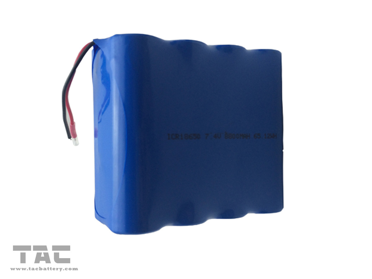 Quality ICR18650 7.4V 8800MAH 65.12WH Rechargeable Lithium Ion Battery For Medical Device for sale