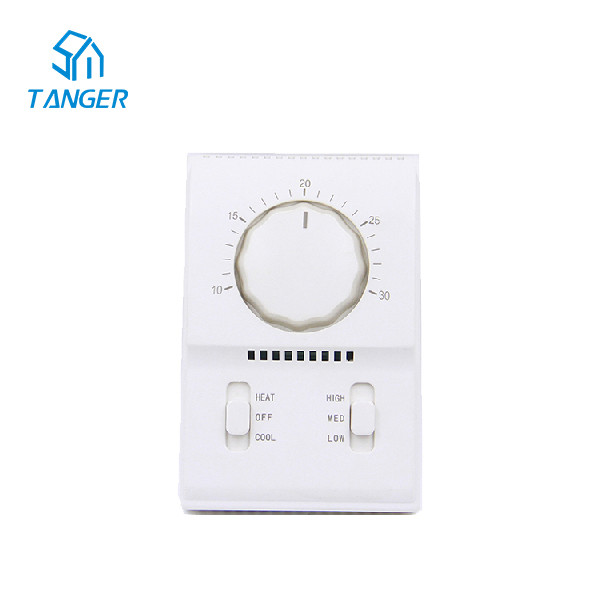 China 6.5a Tower Room Thermostats For Electric Heater Fan Coil Units on sale
