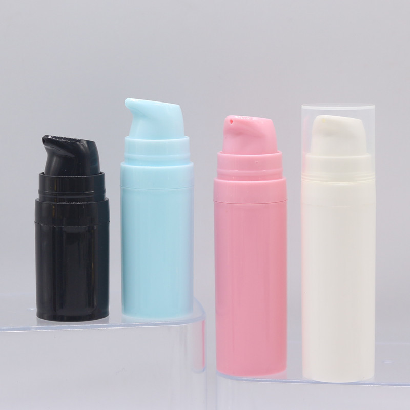 Cheap Customized Cylindrical PET Plastic Airless Pump Bottle With Snap Lotion Pump wholesale