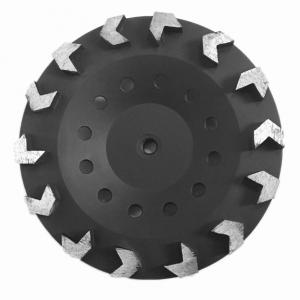 China 7 Inch Diamond Concrete Grinding Disc Round Shape With Arrow Segment on sale